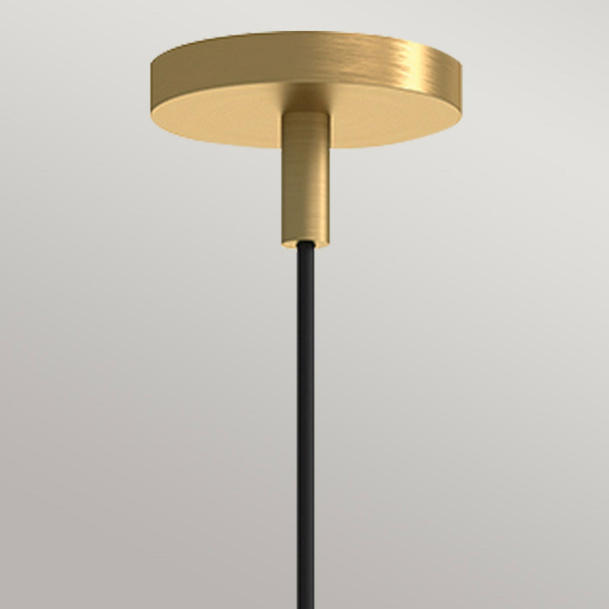 Remyck Single Drop Pendant in Brushed Gold with Opal Glass Diffuser