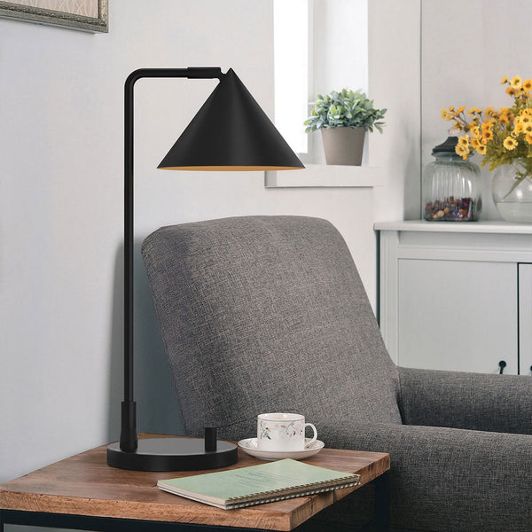 Remyck Table Lamp with Dimmer Switch in Matte Black