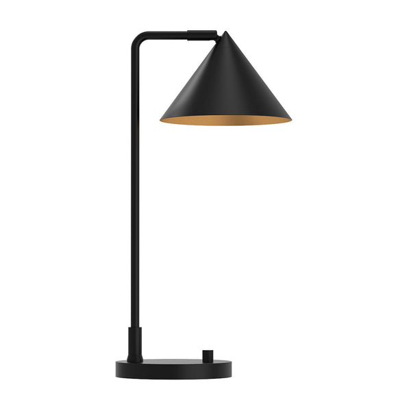 Remyck Table Lamp with Dimmer Switch in Matte Black