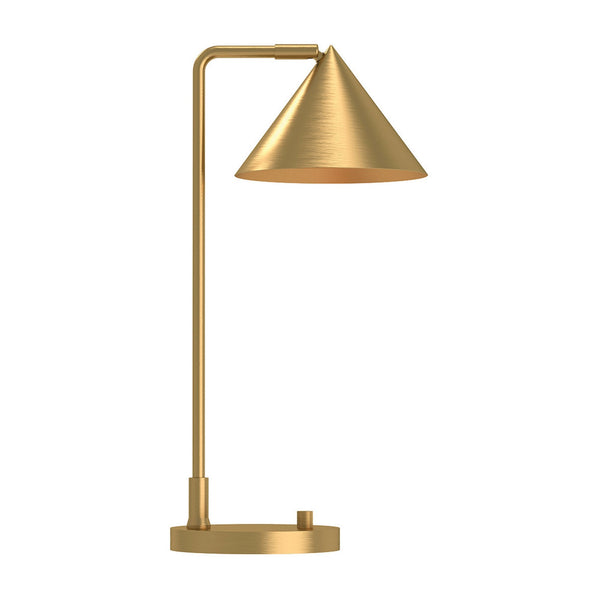 Remyck Table Lamp with Dimmer Switch in Brushed Gold