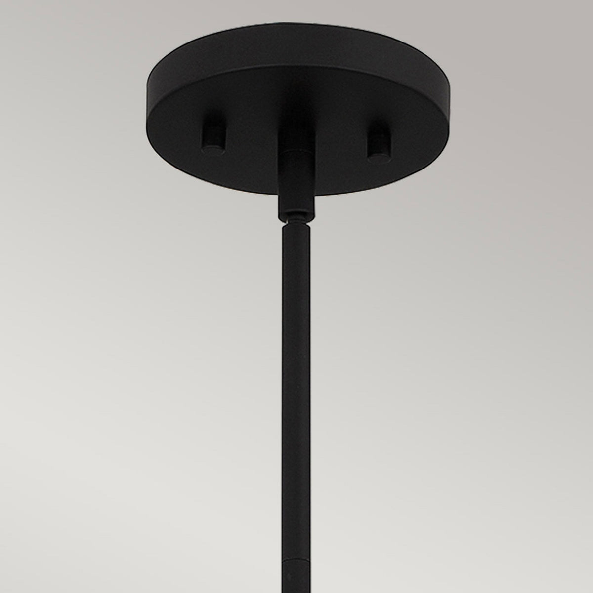 Royer Single Drop Pendant in Matte Black with Natural Rope Detail and Clear Mottled Glass Shade
