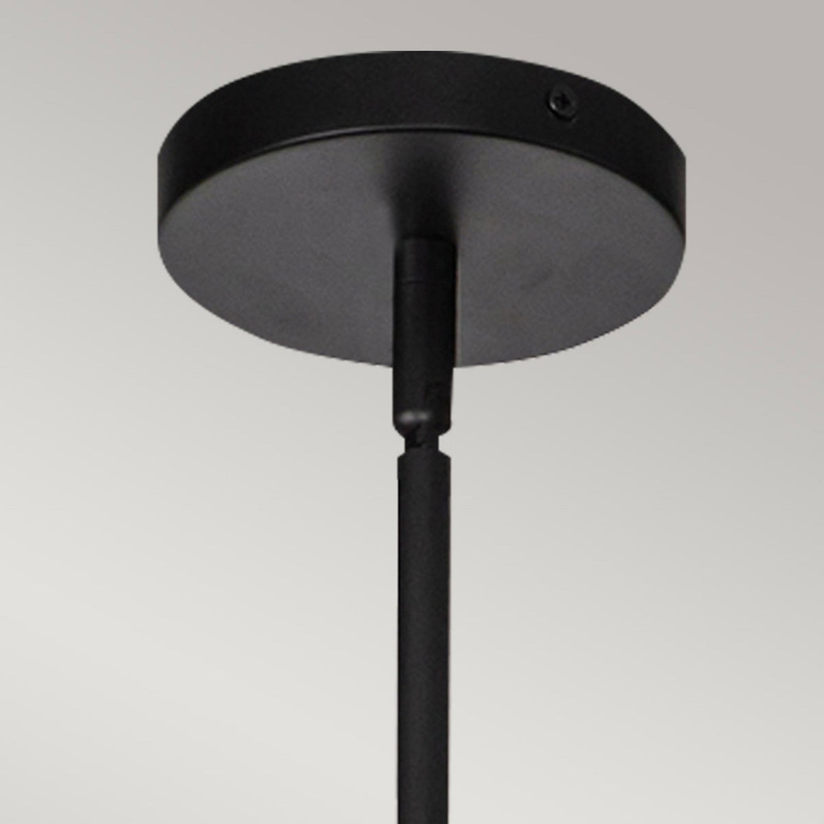 Daphne Large Pendant in Matte Black and Braided Natural Rope