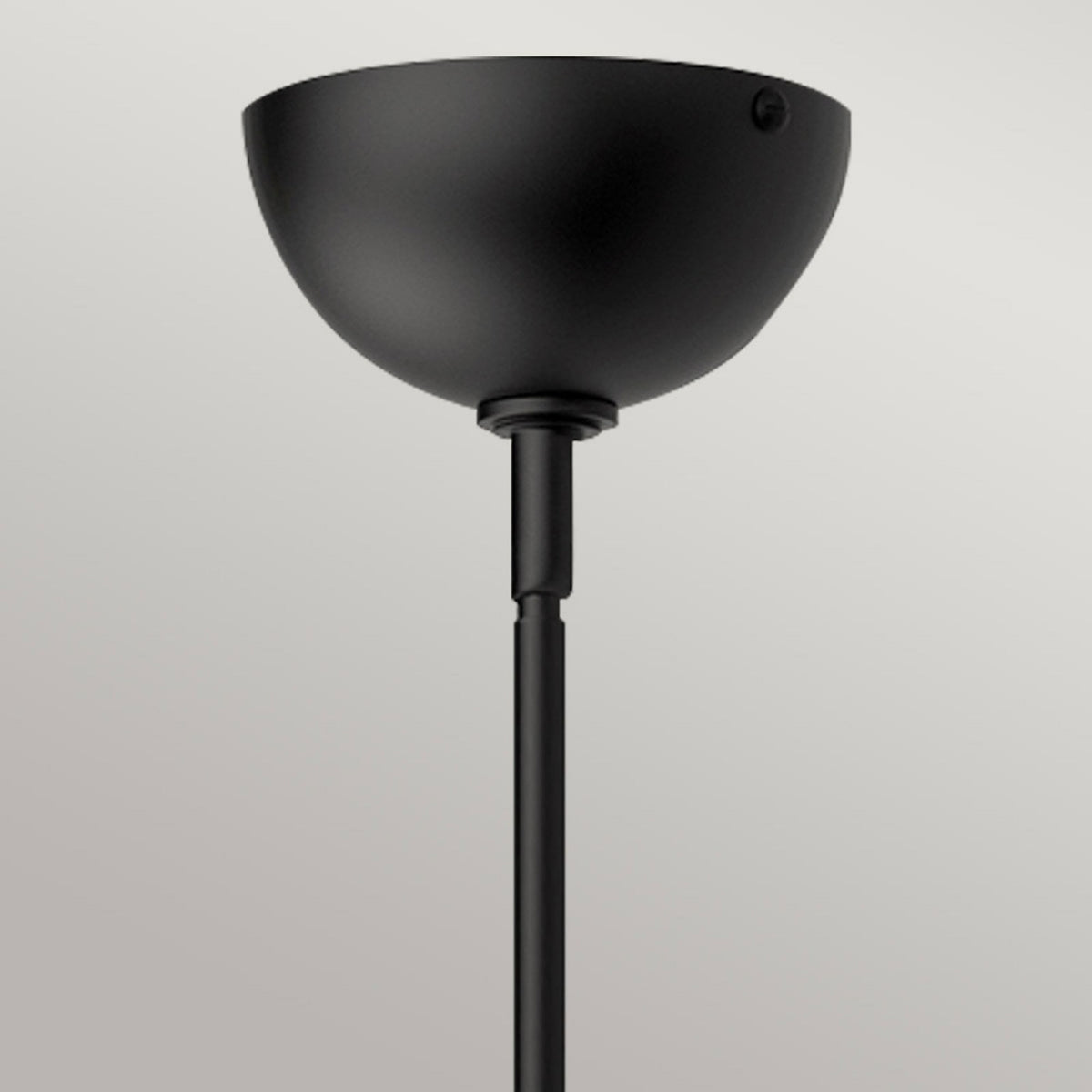 Jude Single Drop Pendant in Matte Black with Clear Glass Shade
