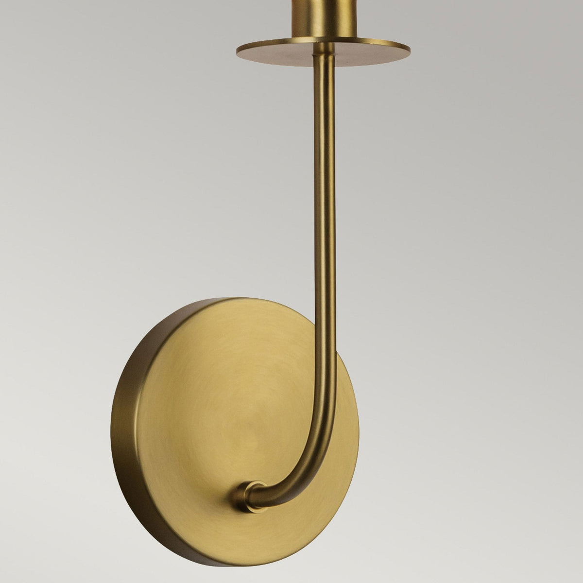 Sylvia Single Wall Light in Brushed Gold and Clear Glass