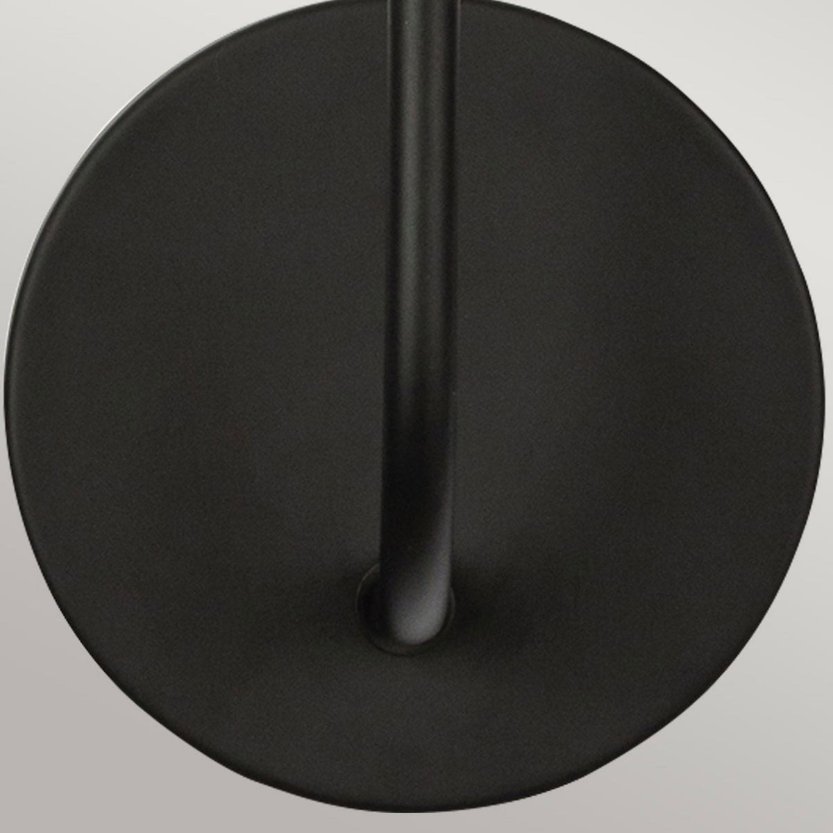 Sylvia Single Wall Light in Matte Black and Clear Glass