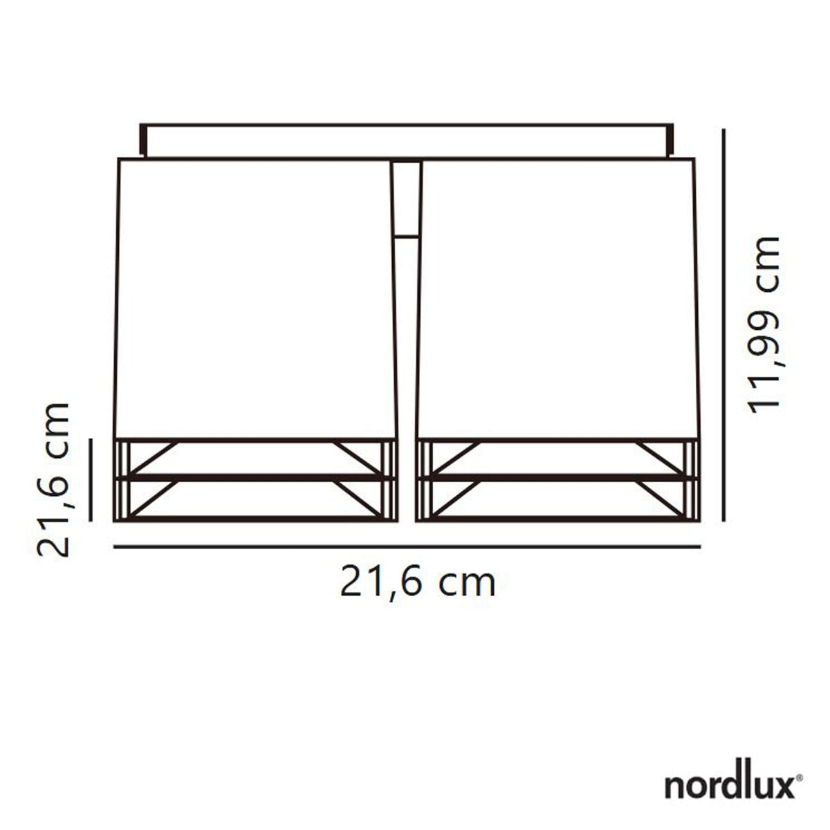 Ethan Surface Mounted Fixed Quad Downlight Matt Black & Gold