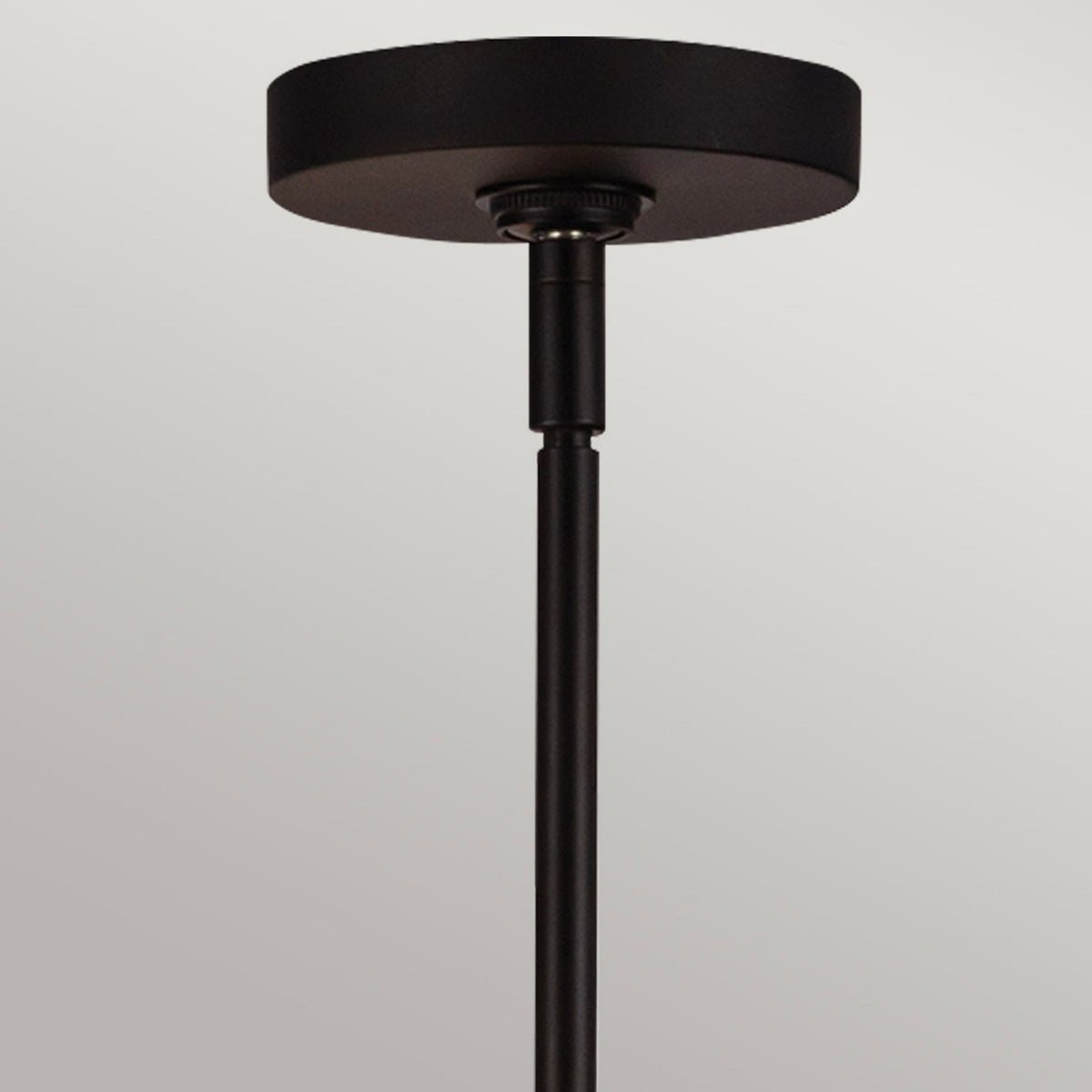 Sylvia Four Light Chandelier in Matte Black and Clear Glass