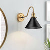 Provence Wall Light in Aged Brass and Matte Black