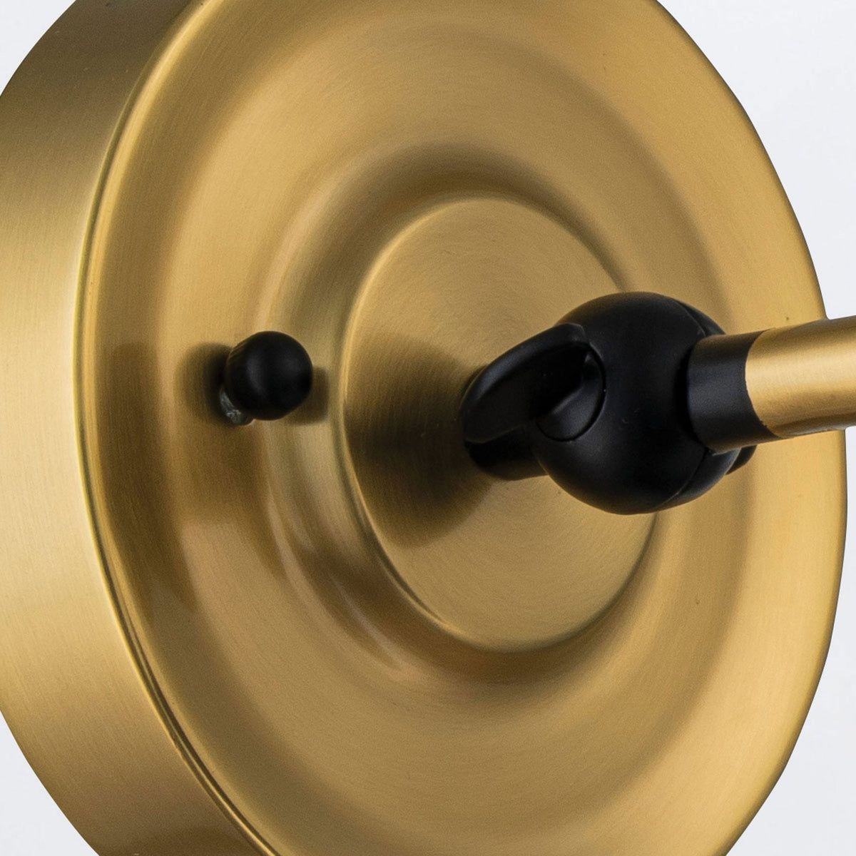 Provence Wall Light in Aged Brass and Matte Black