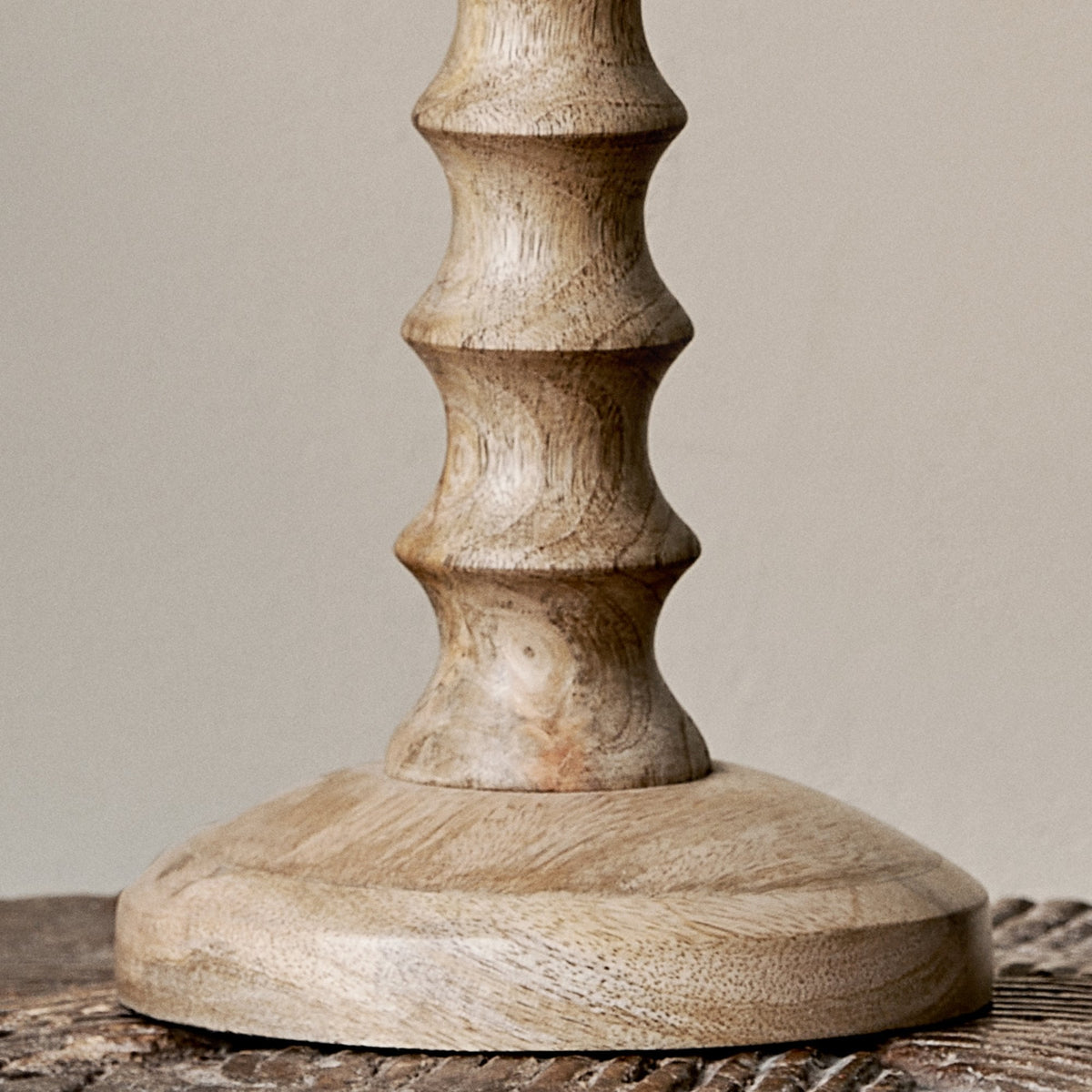 Avisa Bedside Table Lamp Base In Natural Mango Wood