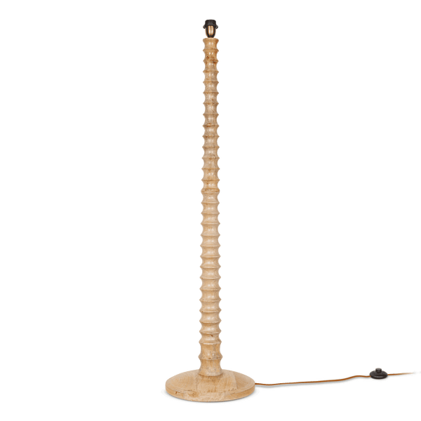 Avisa Floor Lamp Base In Natural Mango Wood