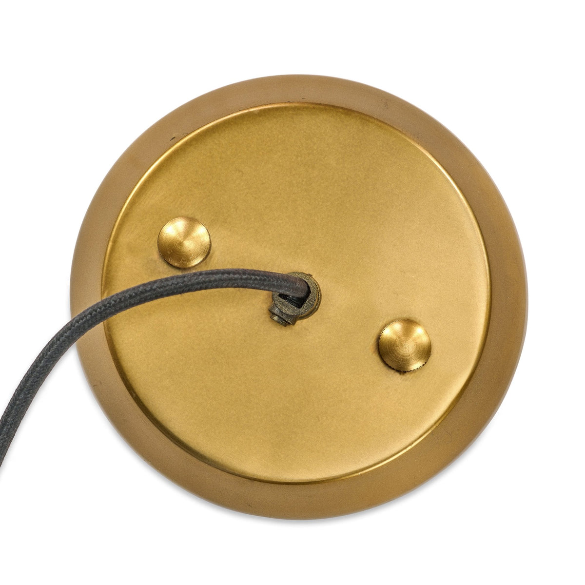 Chakai Small Pendant in Antique Brass with Mango Wood Shade