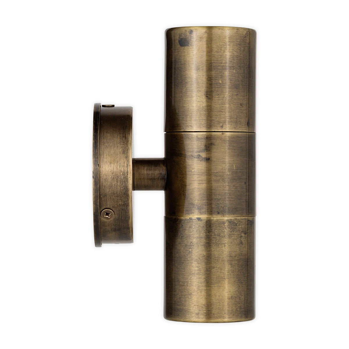 Vitla IP44 Outdoor Up and Down Wall Lamp in Antique Brass