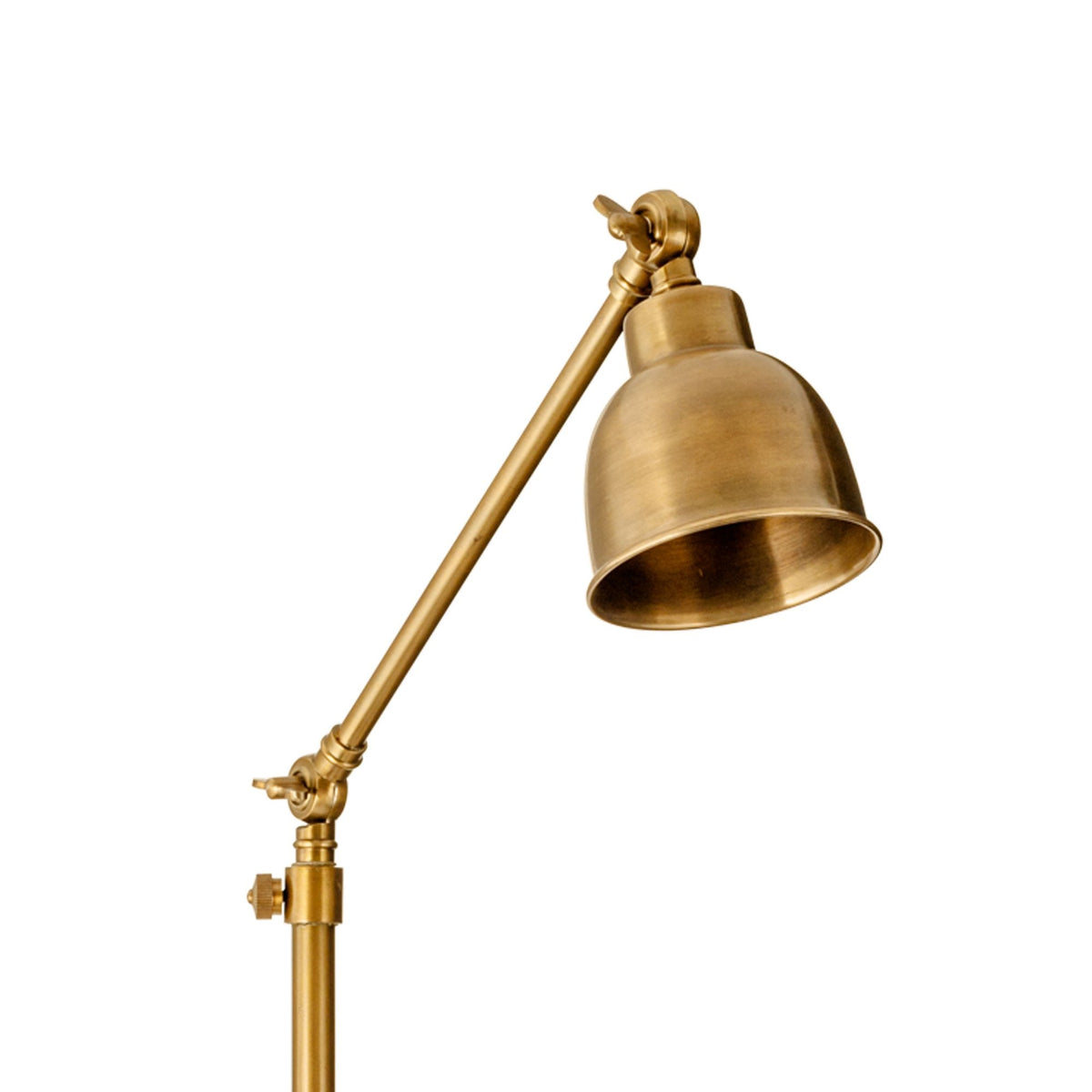 Chapda Adjustable Floor Lamp in Antiqued Brass