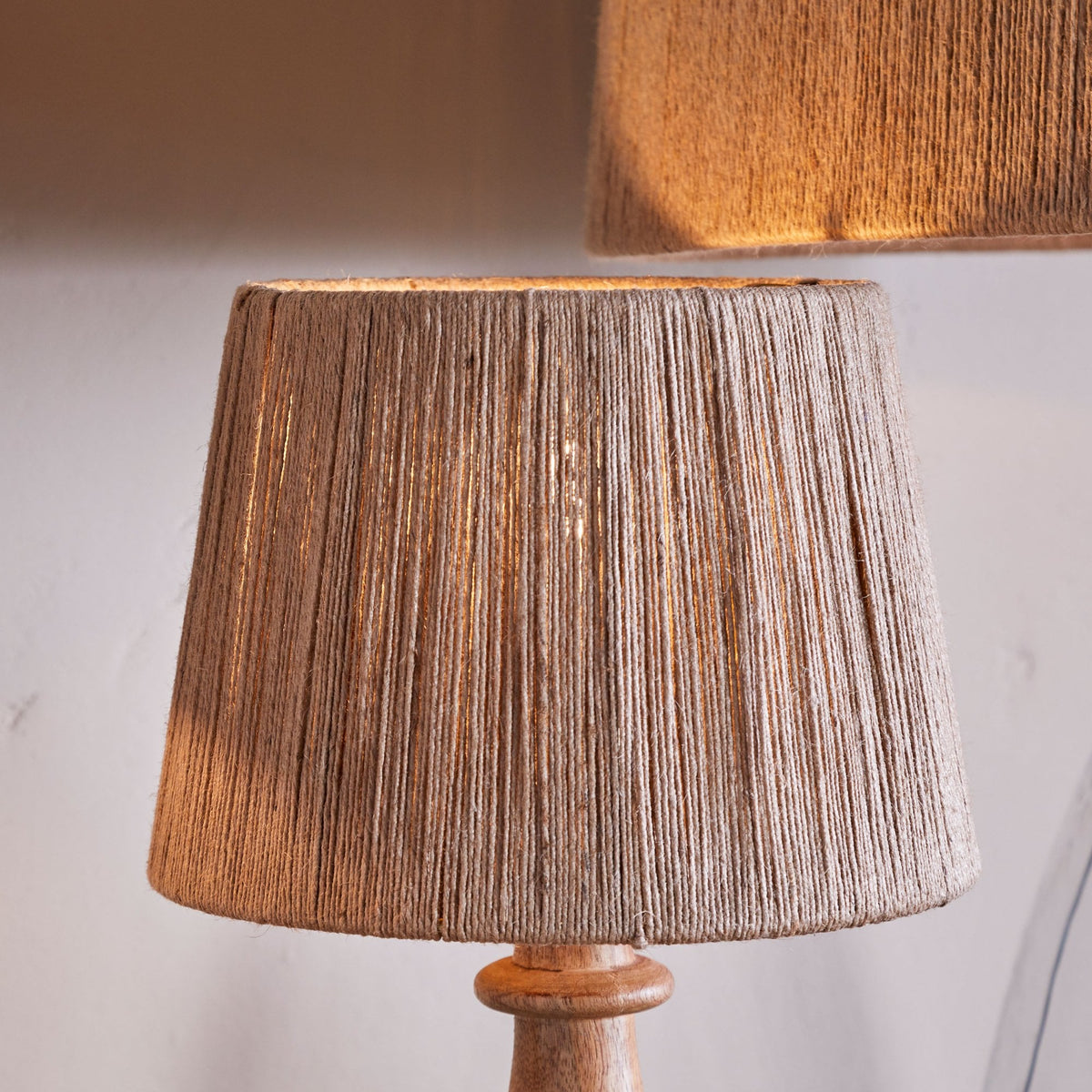 Tiwa Small Natural Woven Jute Lampshade