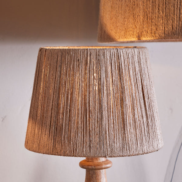 Tiwa Small Natural Woven Jute Lampshade