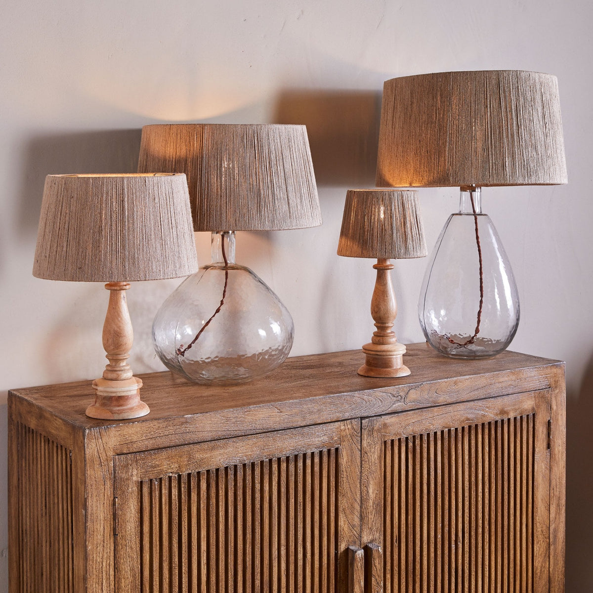 Tiwa Medium Natural Woven Jute Lampshade