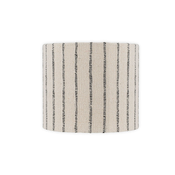 Sanja Small Cotton Stripe Lampshade in Off White & Grey