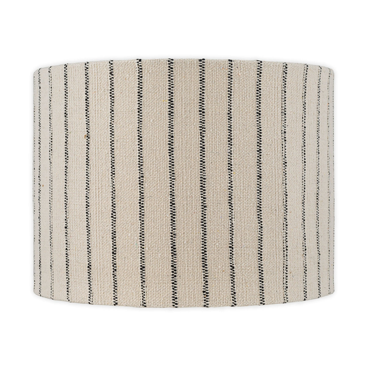 Sanja Large Cotton Stripe Lampshade in Off White & Grey