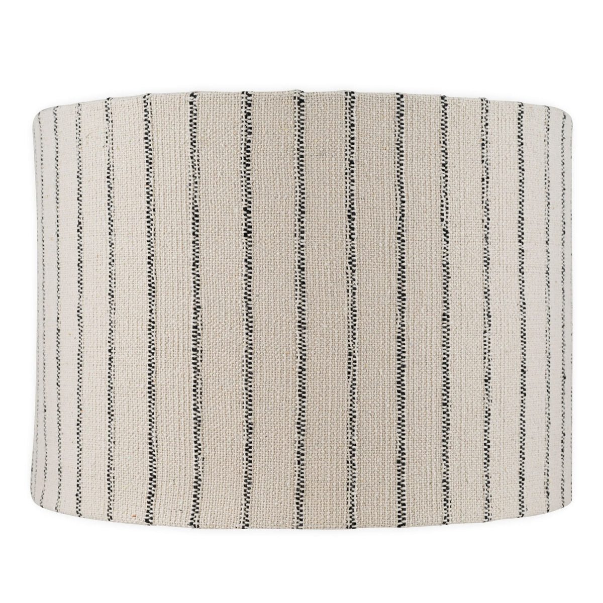 Sanja Extra Large Cotton Stripe Lampshade in Off White & Grey