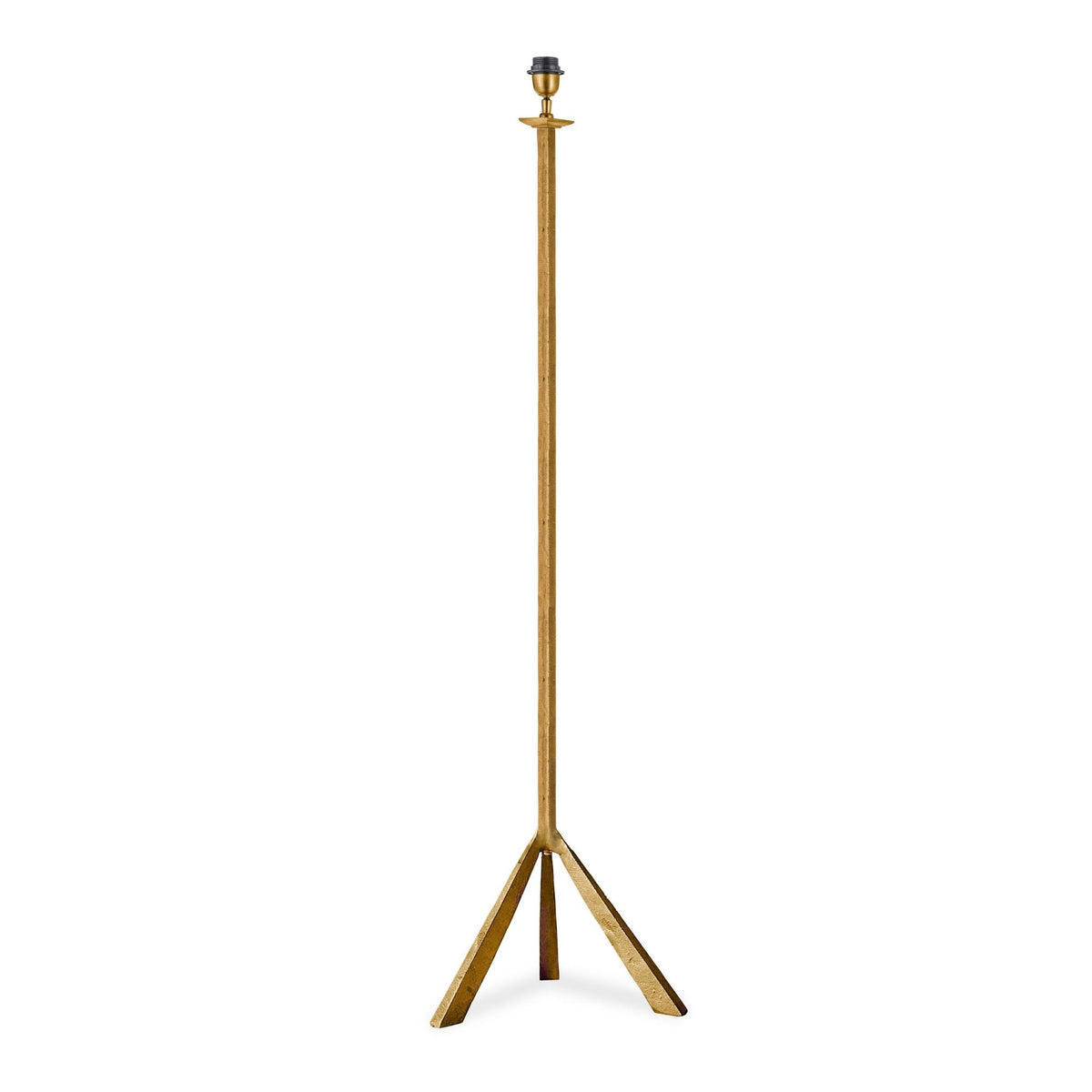 Sahhil Metal Tripod Floor Lamp in Antique Brass