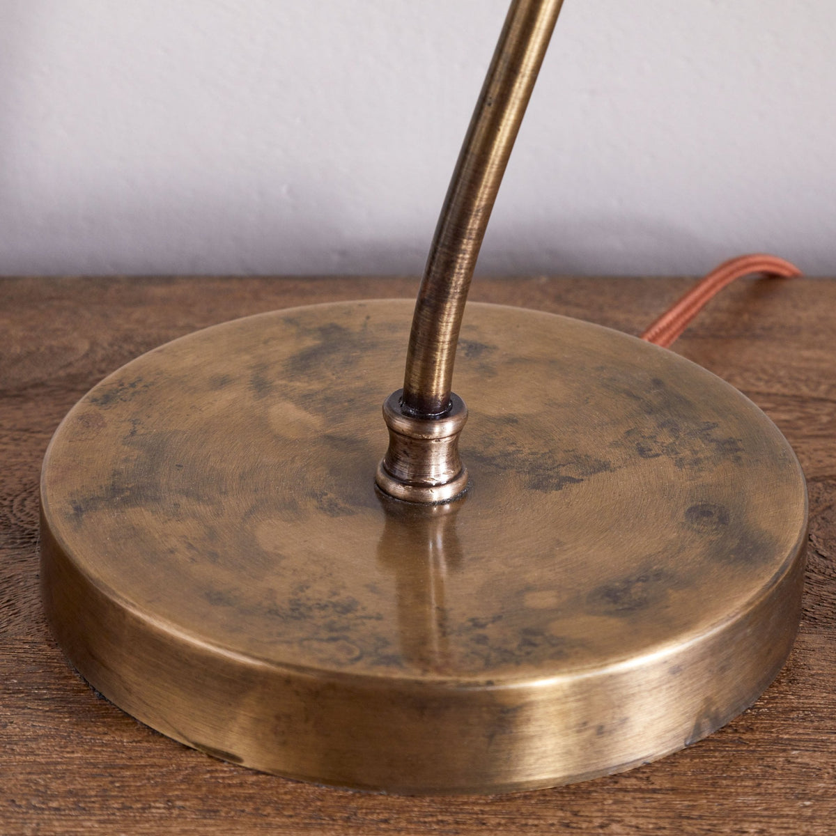 Damba Adjustable Desk Lamp in Antique Brass