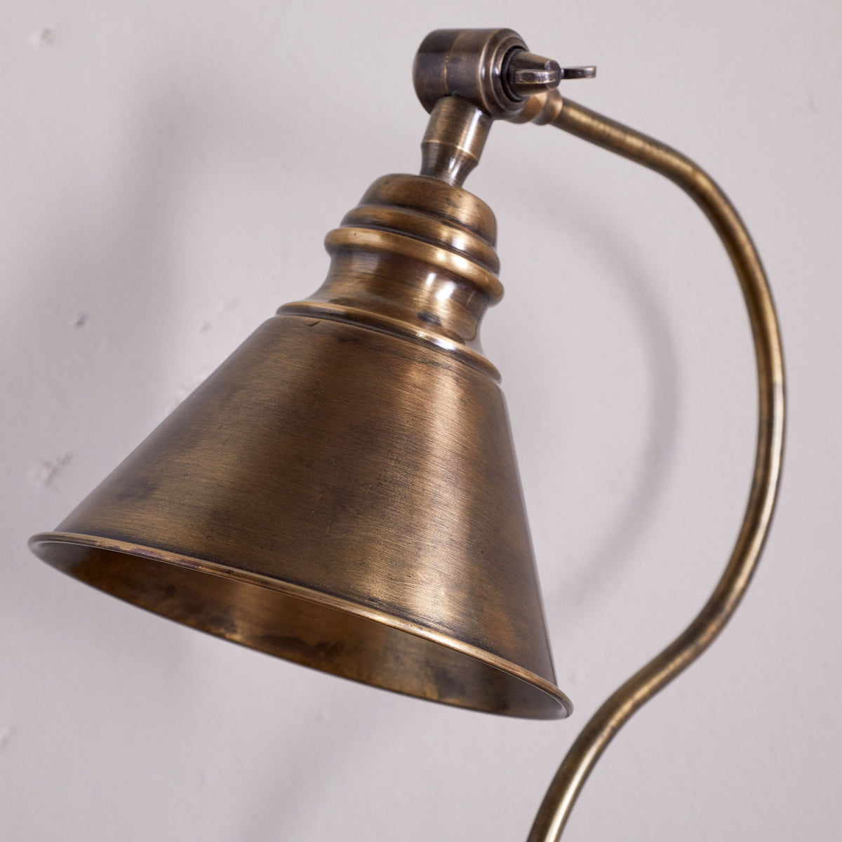 Damba Adjustable Desk Lamp in Antique Brass