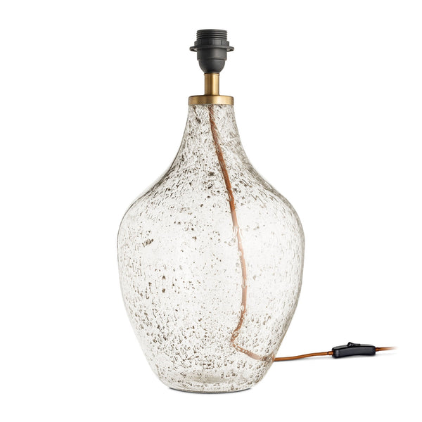 Damini Recycled Clear Glass Table Lamp Base