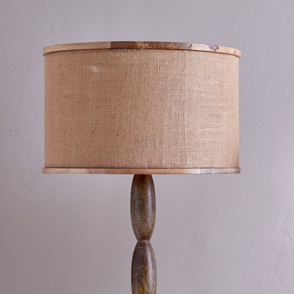 Darat Large Mango Wood & Natural Jute Lampshade