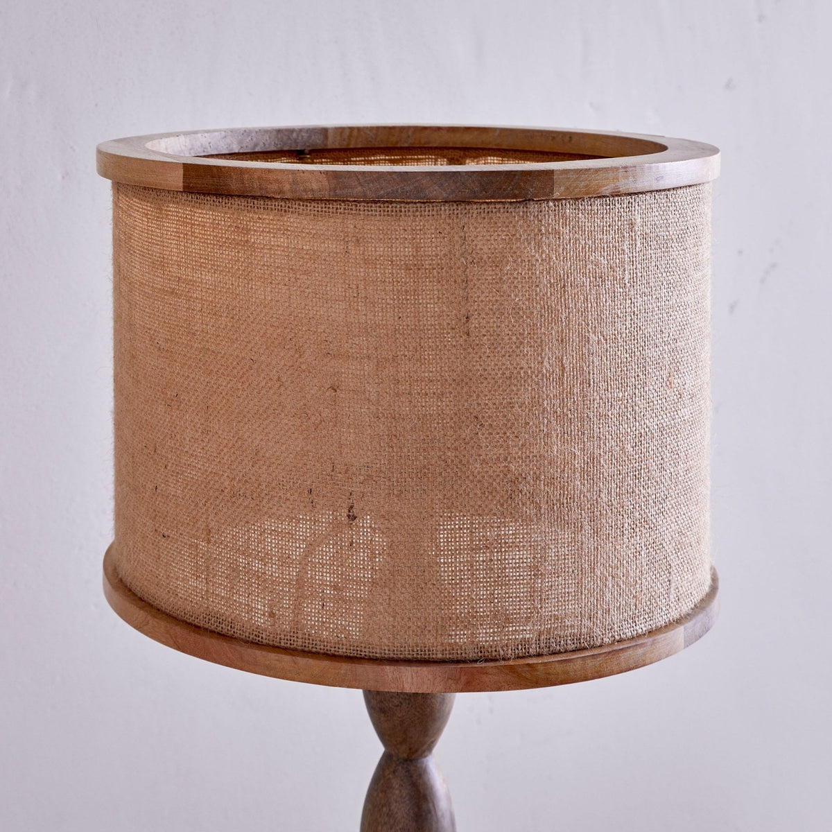 Darat Small Mango Wood & Natural Jute Lampshade