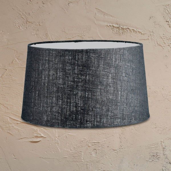 Dia Jute Extra Large Textured Lampshade in Ink