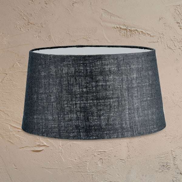 Dia Jute Large Textured Lampshade in Ink