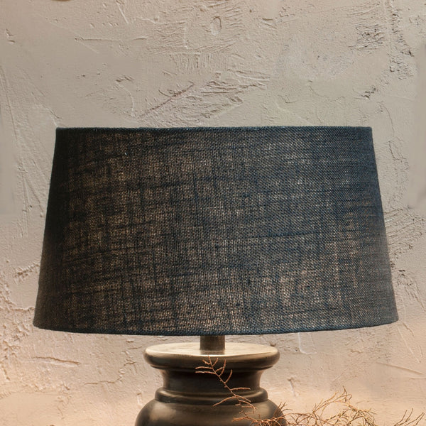Dia Jute Large Textured Lampshade in Ink