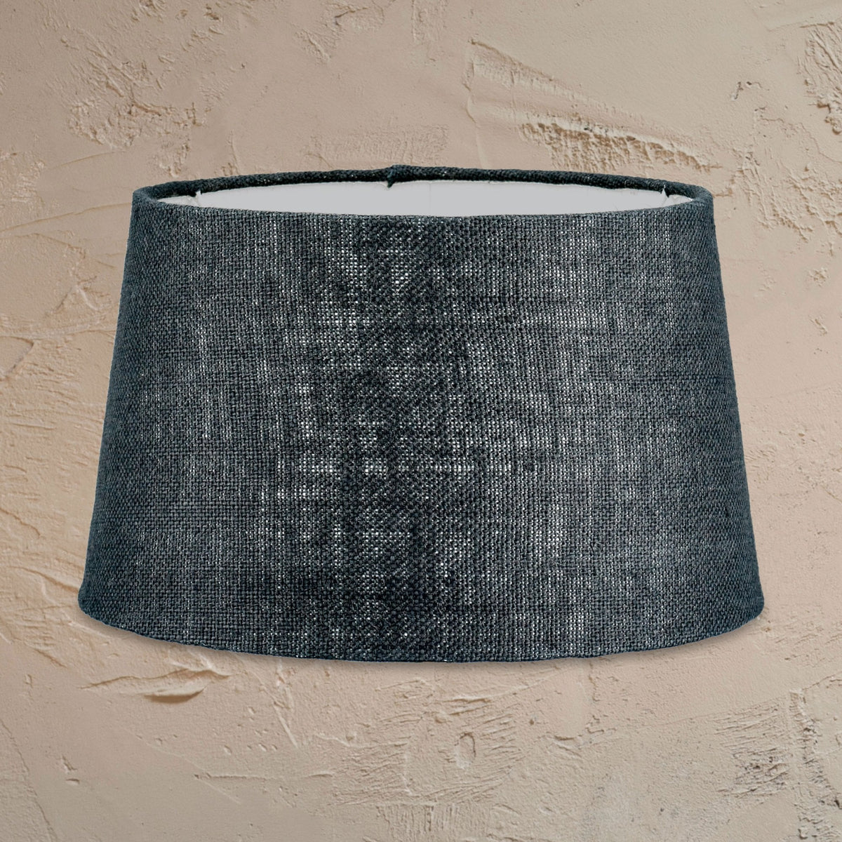 Dia Jute Medium Textured Lampshade in Ink