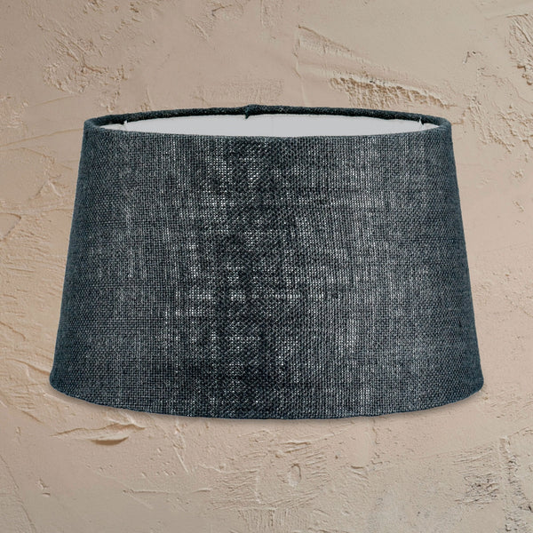 Dia Jute Medium Textured Lampshade in Ink