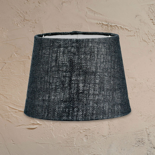 Dia Jute Small Textured Lampshade in Ink