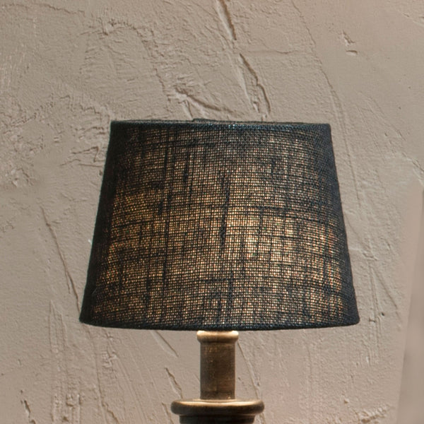 Dia Jute Small Textured Lampshade in Ink