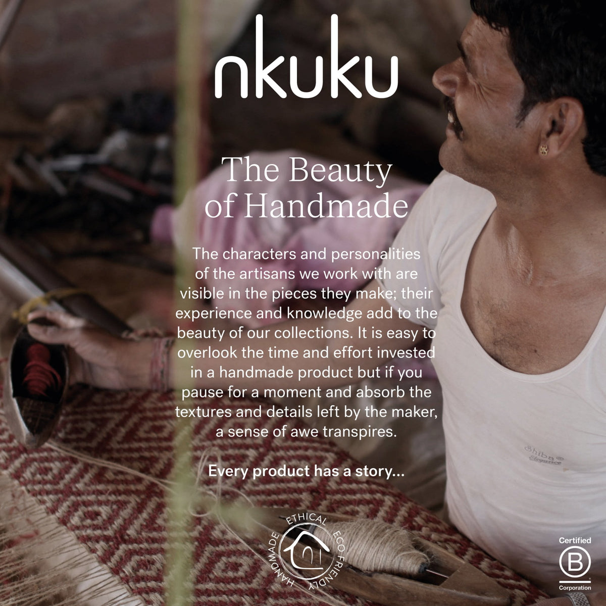 Dia Jute Medium Tall Shade in a Natural Finish