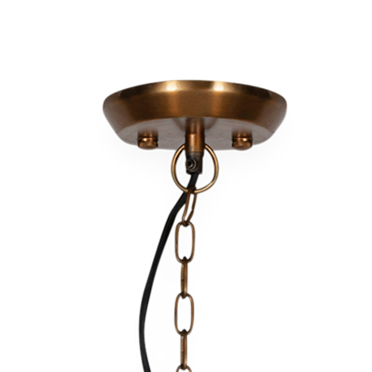 Kagitha Clear Glass & Antique Brass Large Chandelier