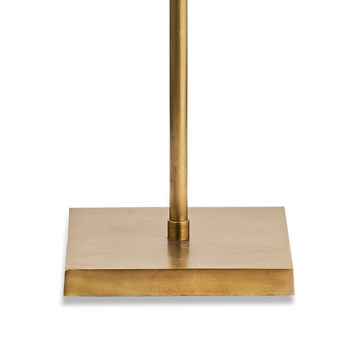 Kara Iron Swing Arm Floor Lamp Base in Brass