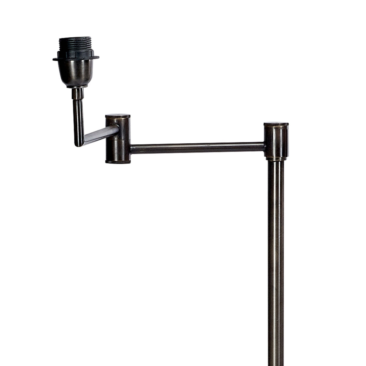 Kara Iron Swing Arm Floor Lamp Base in Aged Bronze