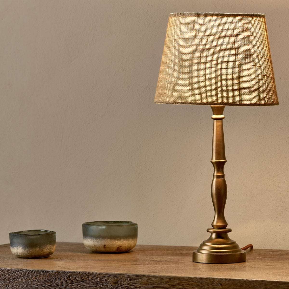 Lele Solid Brass Table Lamp Base