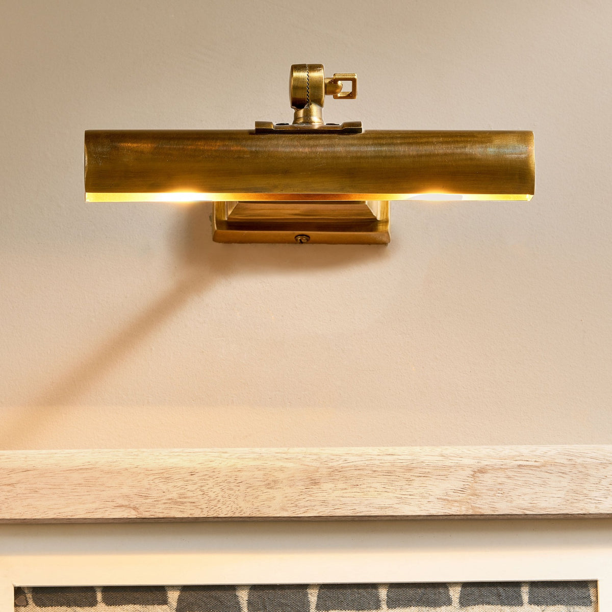 Pania Adjustable Picture Light in Antique Brass