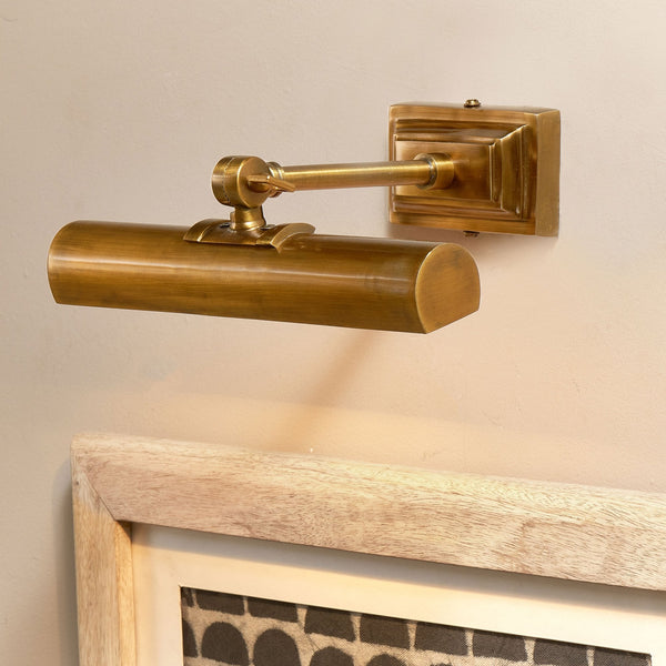 Pania Adjustable Picture Light in Antique Brass