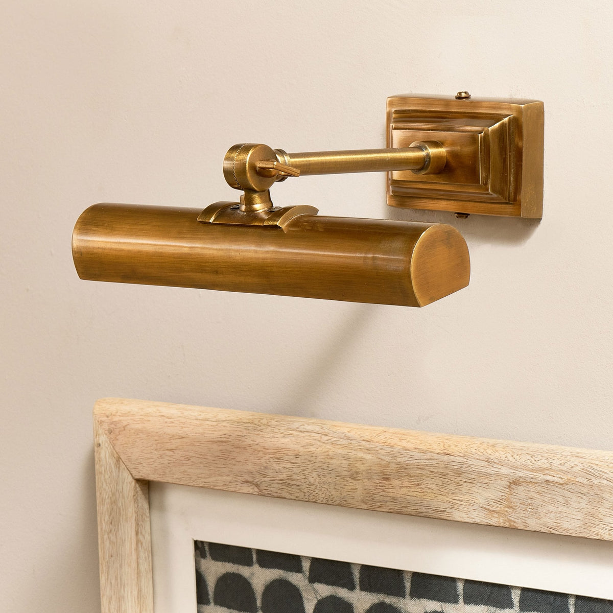 Pania Adjustable Picture Light in Antique Brass