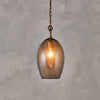 Otoro Small Oval Recycled Smoke Glass Pendant