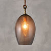 Otoro Large Oval Recycled Smoke Glass Pendant