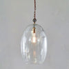 Otoro Large Oval Recycled Clear Glass Pendant