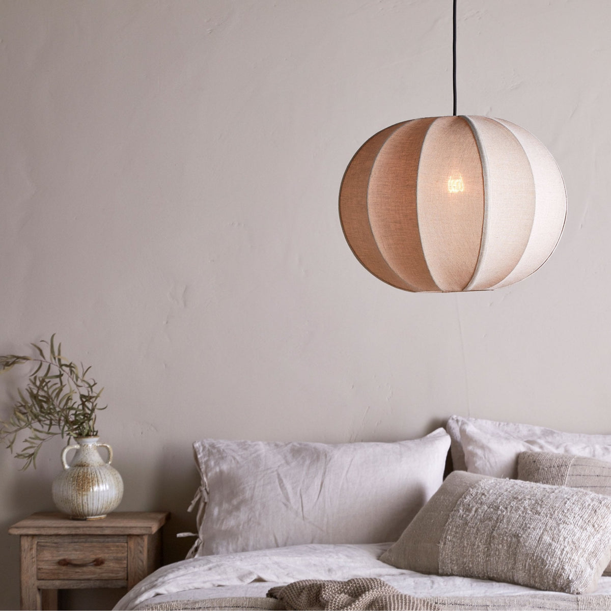 Orisa Linen Lampshade in Off White