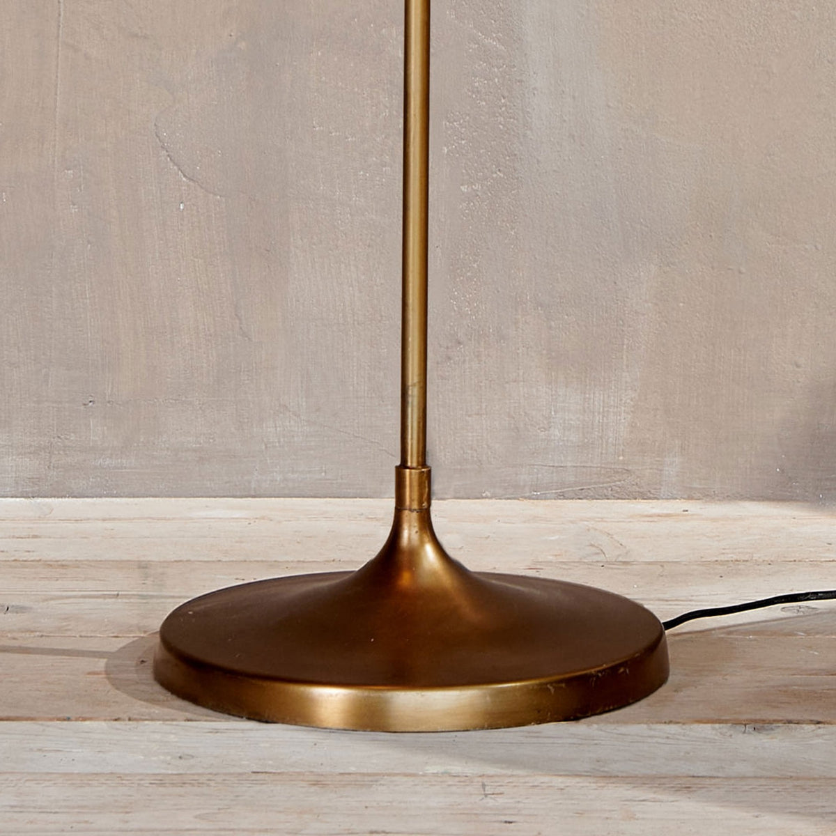 Muturi Floor Solid Brass Lamp with an Antique Finish